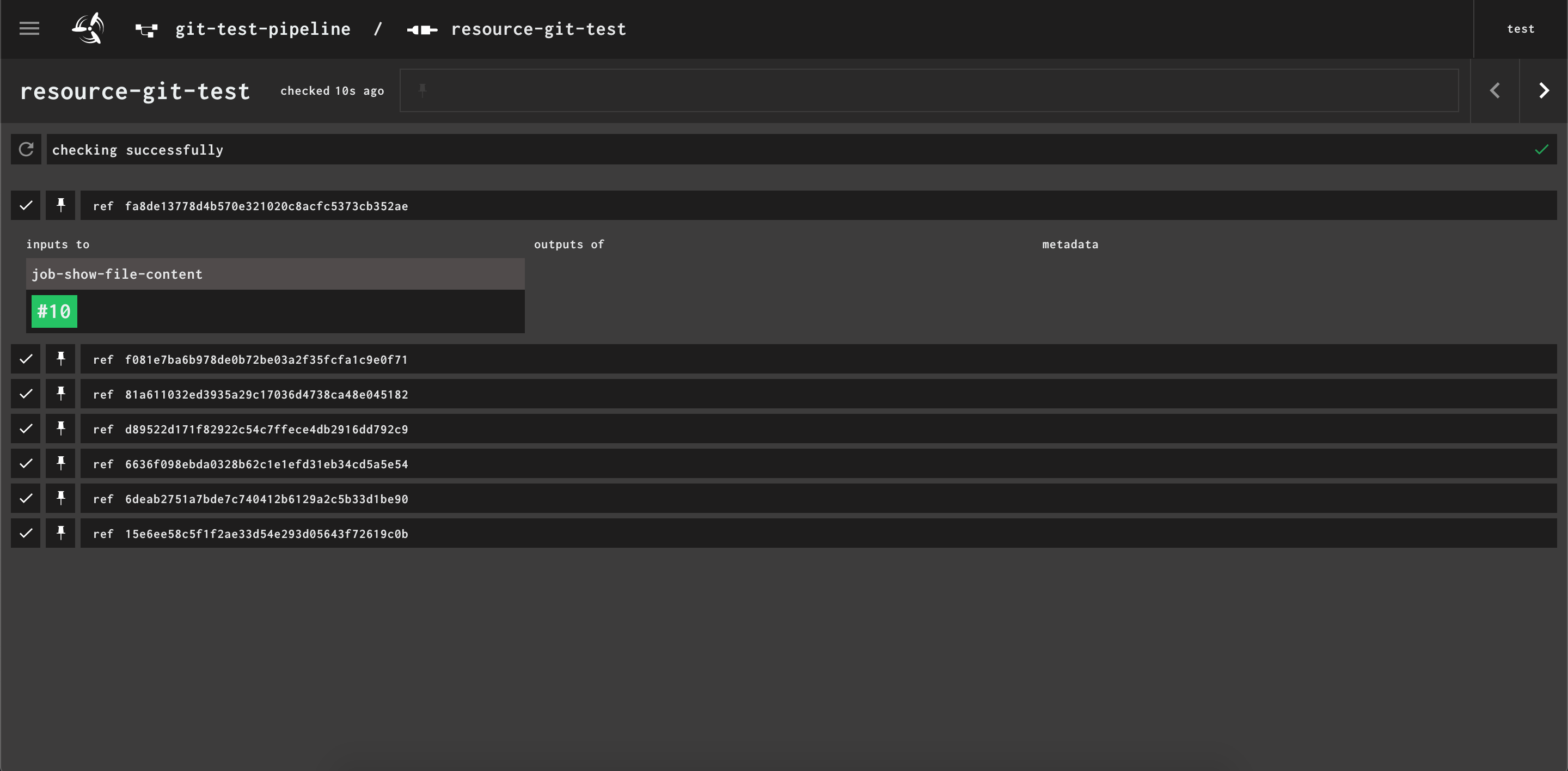 Git resource trigger