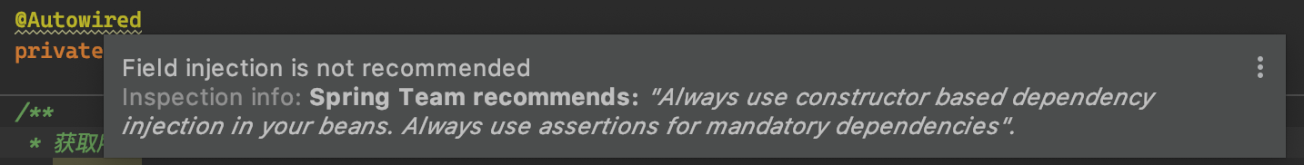 Warning Message