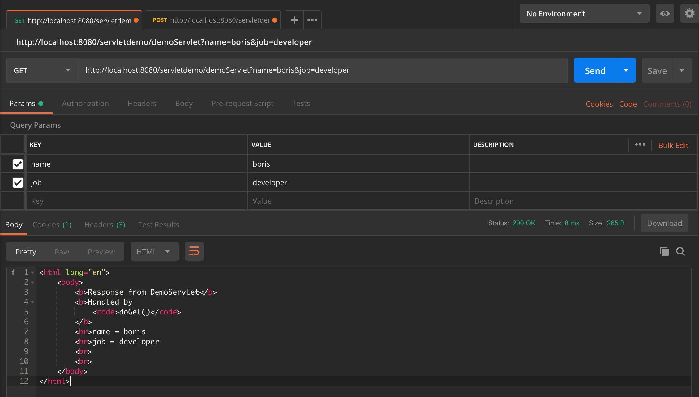 Handling query string